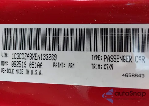 2014 Dodge Avenger Se z USA, uszkodzony, nr VIN 1C3CDZABXEN133269